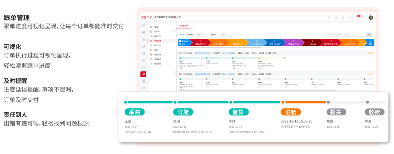 外貿(mào)企業(yè)銷售管理軟件操作界面
