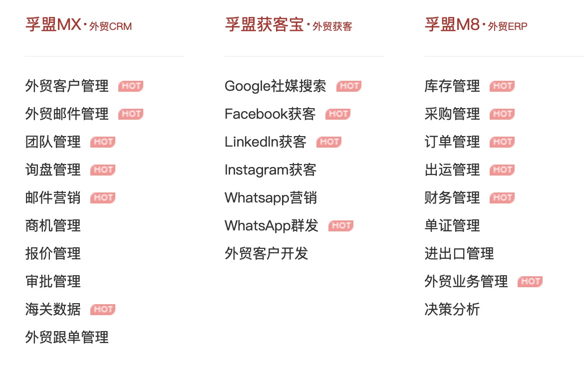 老牌的外貿公司管理軟件「軟件及廠商」(圖1)