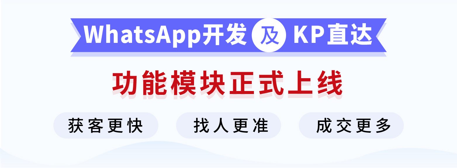 孚盟MX新增WhatsApp開發與KP直達兩大功能模塊，為外貿企業拓展商機提供雙重助力(圖3)