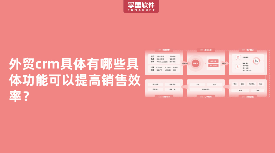 外貿(mào)crm有哪些具體功能可以提高銷售效率？