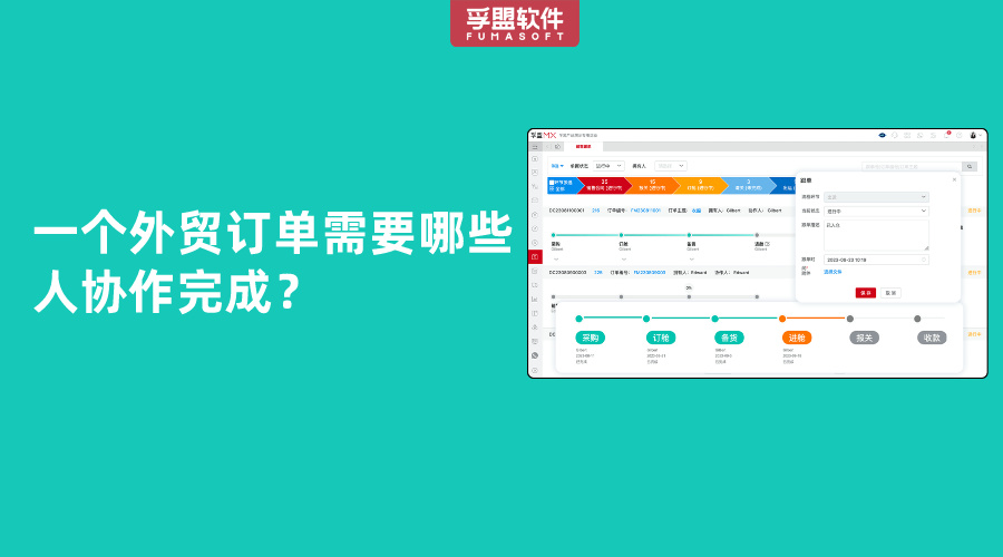 一個(gè)外貿(mào)訂單需要哪些人協(xié)作完成？