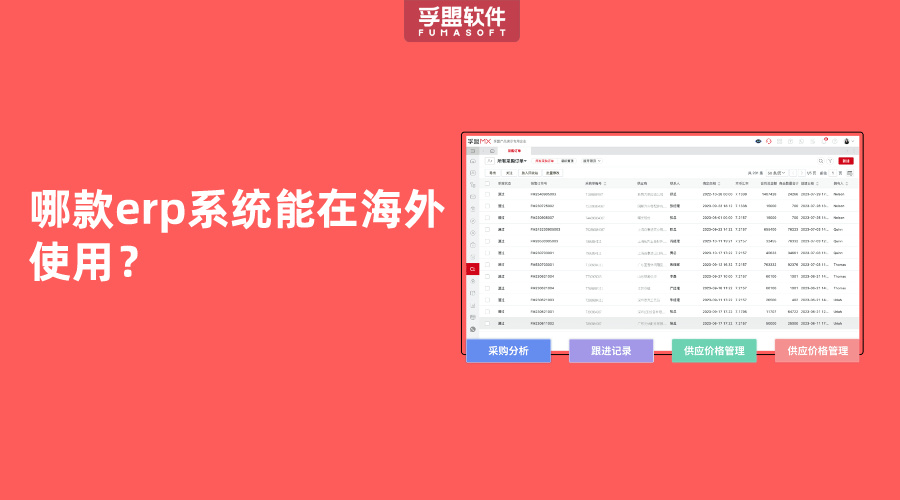 哪款erp系統能在海外使用？