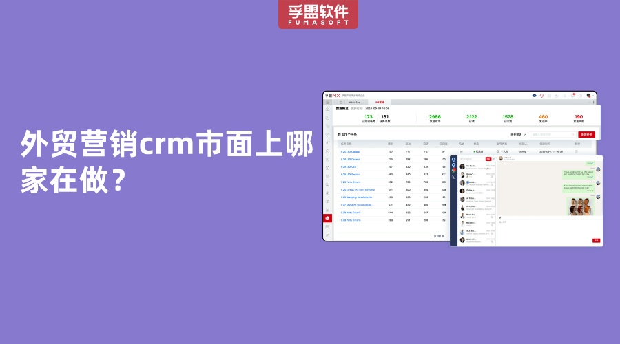外貿營銷crm市面上哪家在做？