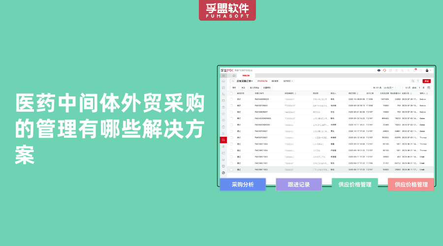醫藥中間體外貿采購的管理