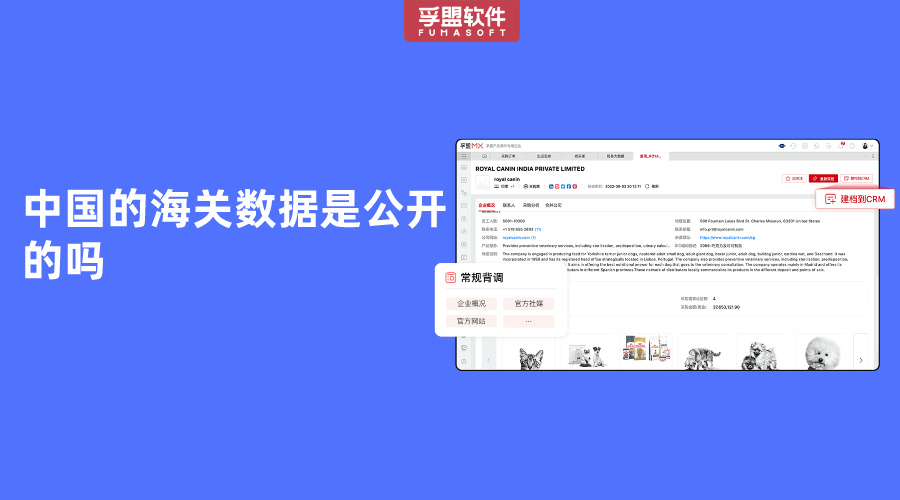 中國的海關數據是公開的嗎