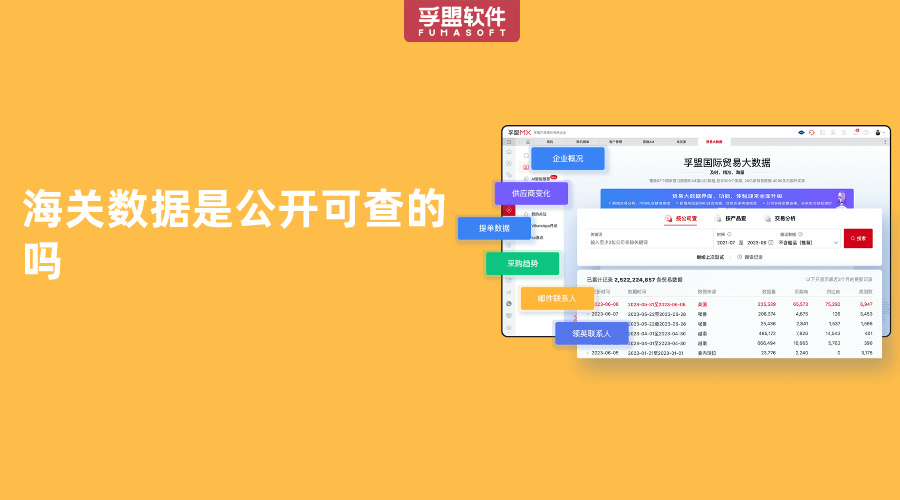 海關數據是公開可查的嗎