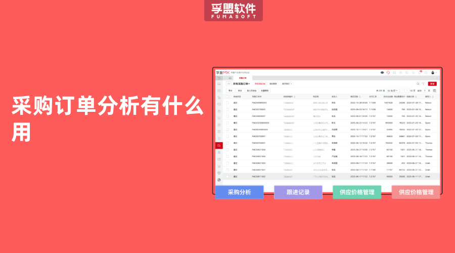 采購訂單分析有什么用