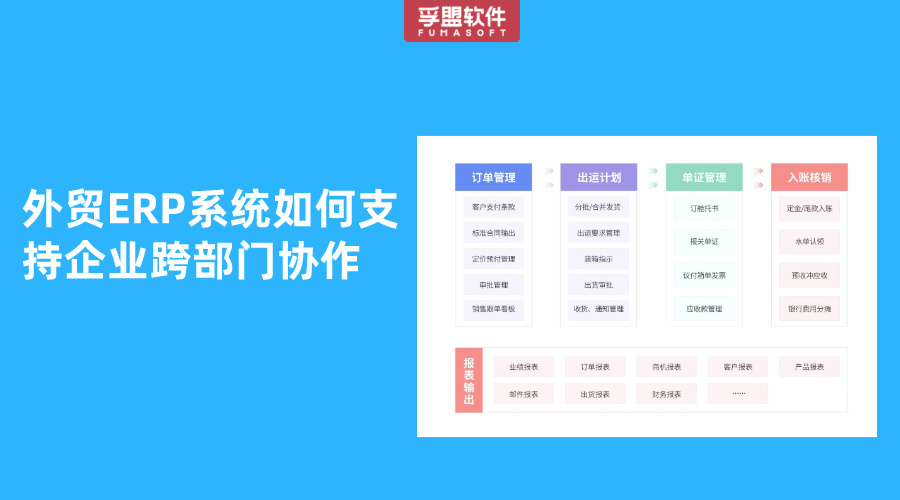 外貿(mào)ERP系統(tǒng)如何支持企業(yè)跨部門(mén)協(xié)作