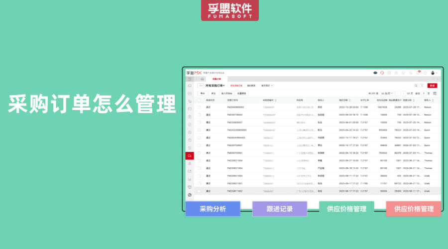 采購訂單怎么管理