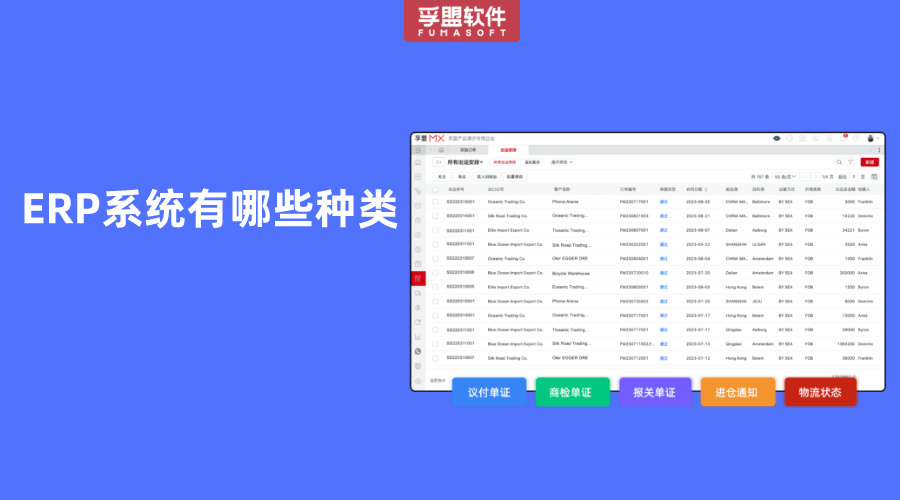 ERP系統(tǒng)有哪些種類(lèi)