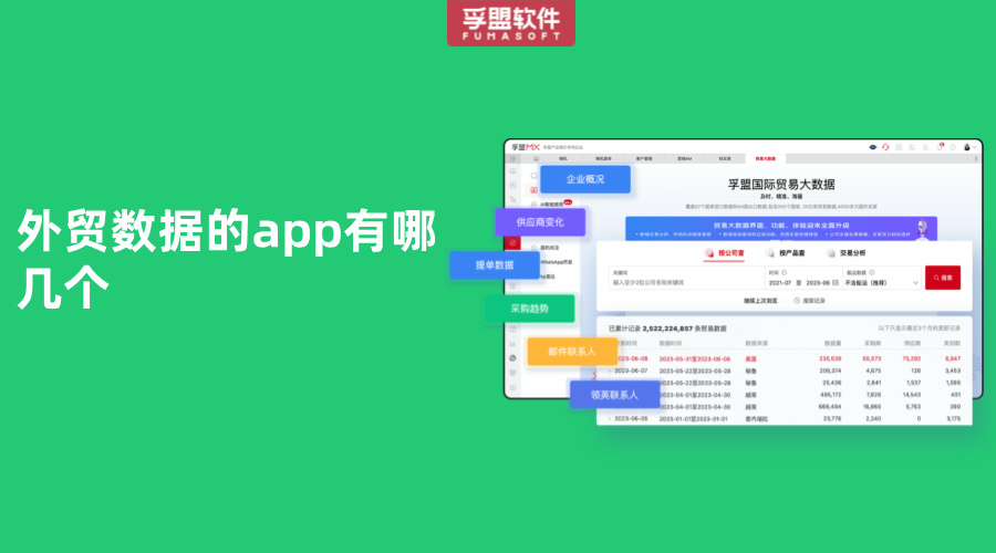 外貿數據的app有哪幾個