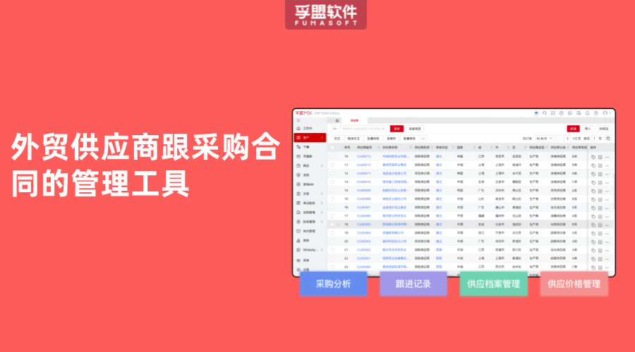 外貿供應商跟采購合同的管理工具有哪些