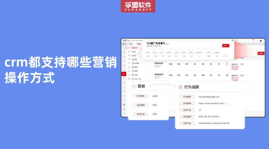 crm都支持哪些營(yíng)銷操作方式
