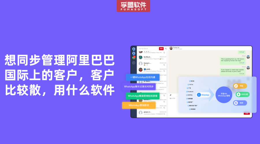 想同步管理阿里巴巴國際上的客戶，客戶比較散，用什么軟件