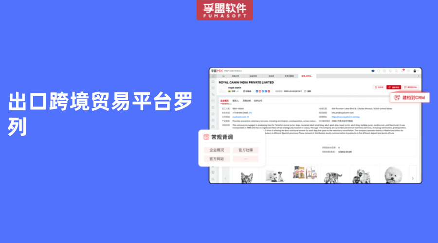 出口跨境貿(mào)易平臺(tái)羅列