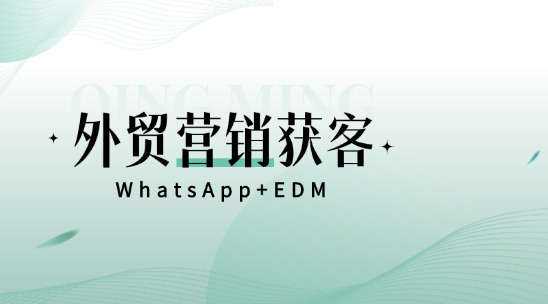 外貿營銷獲客：WhatsApp+EDM組合拳