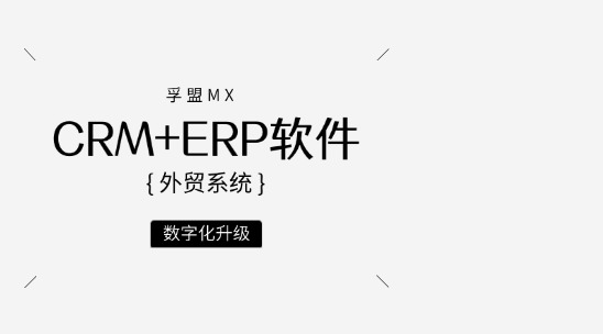 孚盟MX外貿系統：CRM+ERP軟件+營銷助力數字化升級