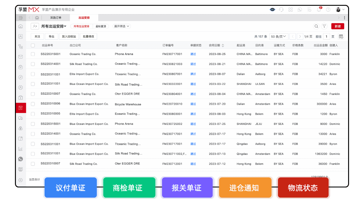 外貿(mào)企業(yè)單證管理可以用什么軟件?(圖1) 外貿(mào)企業(yè)單證管理可以用什么軟件?(圖1)
