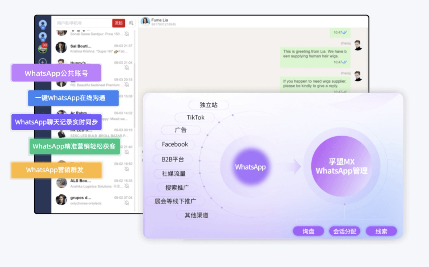 外貿(mào)crm管理Whatsapp客戶信息(圖1) 外貿(mào)crm管理Whatsapp客戶信息(圖1)